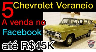 5 Chevrolet Veraneio + top anunciados a venda no Facebook até R$45k