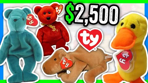 5 BEANIE BABIES WORTH MONEY - BEANIE BABY VALUE AND PRICES!!