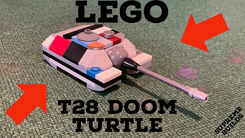 !Mini Lego T28 super heavy tank! (Doom Turtle)