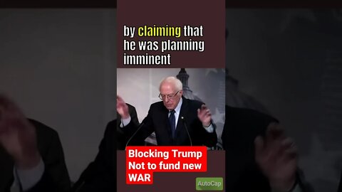 Bernie Sanders Blocking TRUMP funding war on Iran #trump #russia #berniesanders #iran