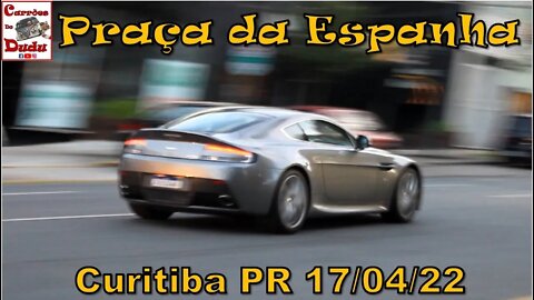 Carrões Praça da Espanha Curitiba PR Brasil - Carrões do Dudu 17/04/22 DOMINGO ASTON MARTIN AUDI R8