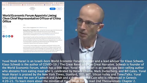 The Great Reset | The Connection Between The World Economic Forum, Yuval Noah Harari, Xi Jinping, Klaus Schwab & The Great Reset Agenda "Many of the Things I Talk About In the West React w/ Fear, In China the Reaction Excitement."