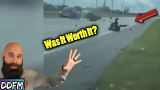 Wanna See A Bad Wheelie Crash & Road Rage?
