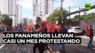 Los panameños llevan casi un mes protestando contra el contrato minero del Gobierno