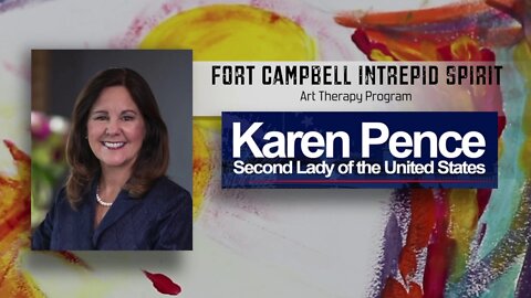 Our Awesome Second Lady, Karen Pence discusses art therapy at Fort Campbell #2020LandSlide