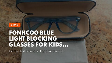 FONHCOO Blue Light Blocking Glasses for Kids, Computer Gaming Glasses for Boys and Girls with A...