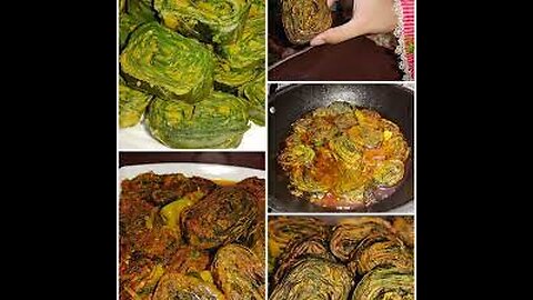 How to make Colocassia Leaves in Pakistani style
