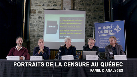 PORTRAITS DE LA CENSURE AU QUÉBEC - PANEL D'ANALYSES