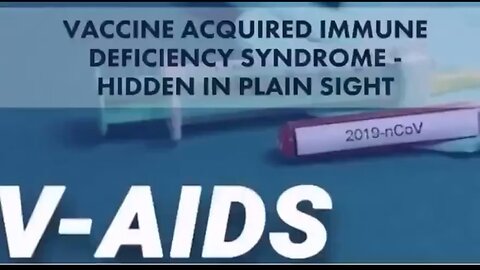 V.A.I.D.S. VACCINE ACQUIRED IMMUNE DEFICIENCY SYNDROME - HOW THEY DID IT. THE MULTI SHOT PROCESS💉💉