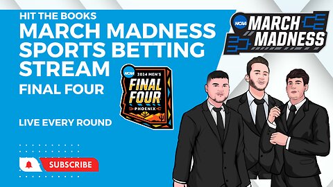 March Madness Sports Betting Stream - Selection Sunday - Hit The Books Podcast - LIVE