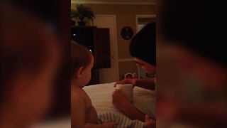 Magic Trick Blows Baby's Mind