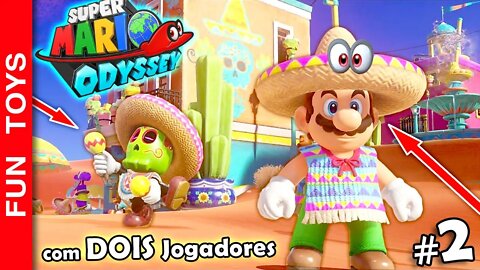 🔴 Super Mario Odyssey #2 - Veja como é jogar COM 2 JOGADORES neste jogo INCRÍVEL!!! 🌵🤠