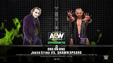 WWE 2k24 Joker Sting vs Shawn Spears