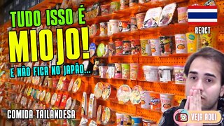 A MAIOR LOJA de MIOJO (LÁMEN) DO MUNDO!!! Reagindo a COMIDAS DE RUA TAILANDESAS | Veja Aqui Reacts