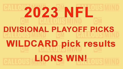 2023 National Football League Divisional Playoff Predictions - Wildcard pick results