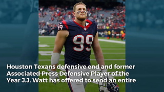 NFL Star J.J. Watt Gives Entire Military Unit in Afghanistan a Christmas Gift They'll Never Forget