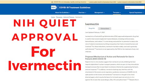 The NIH has ivermectin on their list treating COVID-19 virus