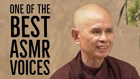 Unintentional ASMR _ Thich Nhat Hanh's softly spoken speech on breaking bad habits