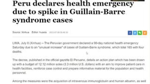 Peru declares health emergency due to spike in Guillain-Barre syndrome cases?