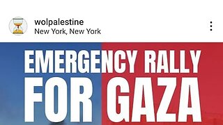 The Emergency Rally for Gaza Israeli Embassy 800 2nd Ave 10/9/23 @WOLPalestine @NerdeenKiswani