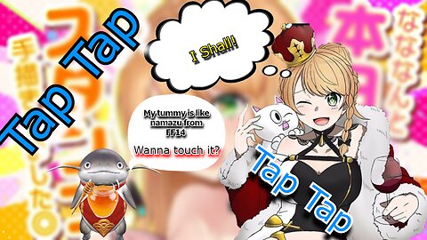 Vtuber Elena Yunagi will Tap Tap Tap a tummy