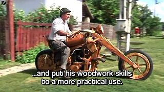 Wooden Motorcycle