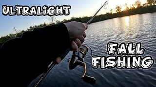 Fall Ultralight Fishing a Small Lake in The Woods
