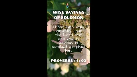 PROVERBS 14:2 | Wise Sayings of Solomon