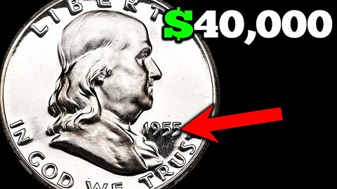 1955 Franklin Half Dollar Coins Worth Money - Silver Half Dollar Errors