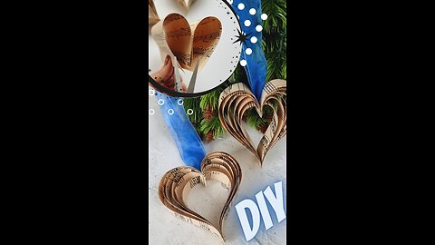 Note Paper Heart DIY - Christmas Decorations 2024 - CRAFTMANIA