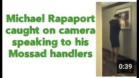 Michael Rapaport ✡️ caught on camera speaking to his Mossad handlers
