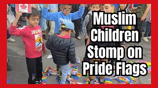 Canadian Muslim Children STOMP on Pride Flags