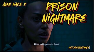 PC Gaming gameplay of Alan Wake 2- DEI FBI agent Saga Anderson witnesses a prison nightmare