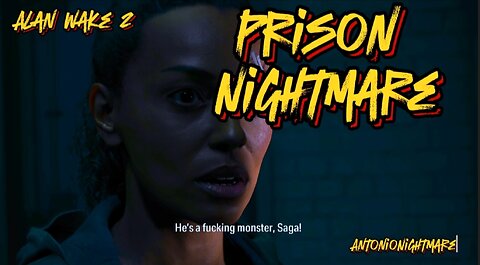 PC Gaming gameplay of Alan Wake 2- DEI FBI agent Saga Anderson witnesses a prison nightmare