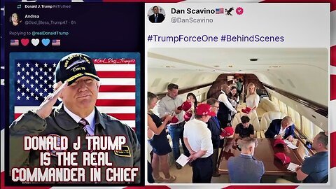 Trump Just ReTruthed He's "The Real Commander-In-Chief" Scavino adds, "Behind The Scenes"