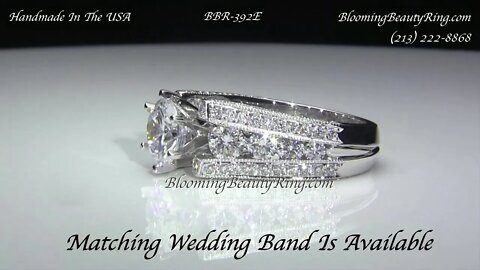 The High Class Escalating Split Shank Diamond Engagement Ring – bbr392