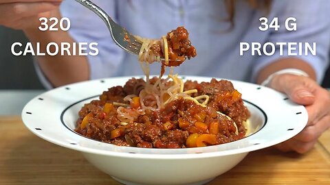 Bolognese Sauce but Lighter | High in Protein Low Calories