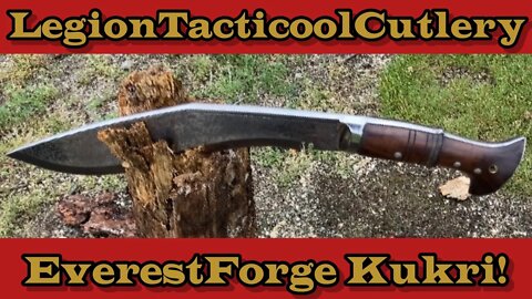 Everestforge Full Tang Kukri choppin! Like, share, subscribe, shout-out and comment!!!