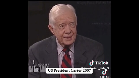 Jimmy Carter on “Israeli apartheid”