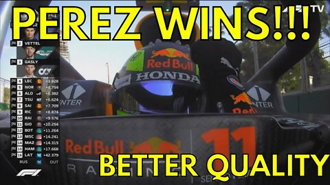 SERGIO PEREZ WINS AT BAKU!!! Race Restart + Team Radio Red Bull RB16B | Azerbaijan GP 2021 +QUALITY