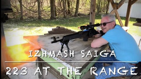Izhmash Saiga 223 Remington AK-47. At the range