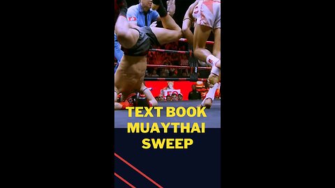 Muaythai Sweep Timing is the key 🔑 #muaythai #sweep #ufc