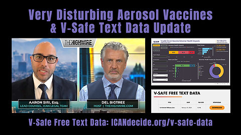 Del Bigtree & Aaron Siri: Very Disturbing Aerosol Vaccines & V-Safe Text Data Update