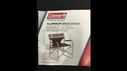 Coleman Camp Chair with Side Table Folding Beach Chair