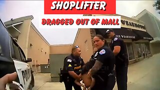 Shoplifter From Hell Forces Cops to Drag Her from the Mall