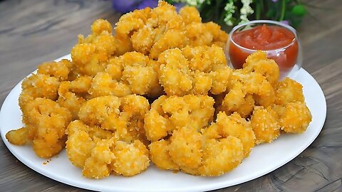 Fried cauliflower is more delicious than meat! Cauliflower Recipe