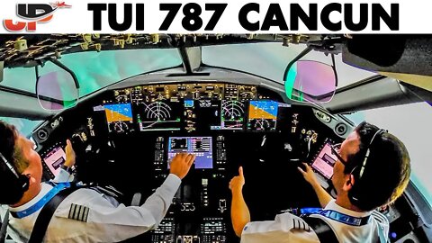 Piloting BOEING 787 out of Cancun + Preflight | Cockpit Views