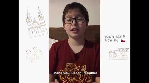 Little Ukrainians thank nations with big hearts hosting them during this difficult time.