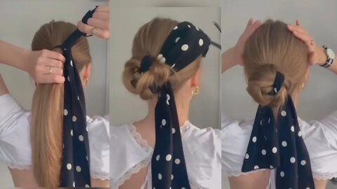 Scarf hairstyle for summer / Hair Styles