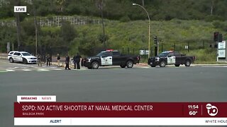 Shelter in place ordered at Naval Medical Center